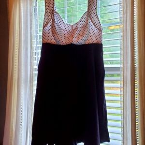 Torrid Black and White Polka Dot Dress